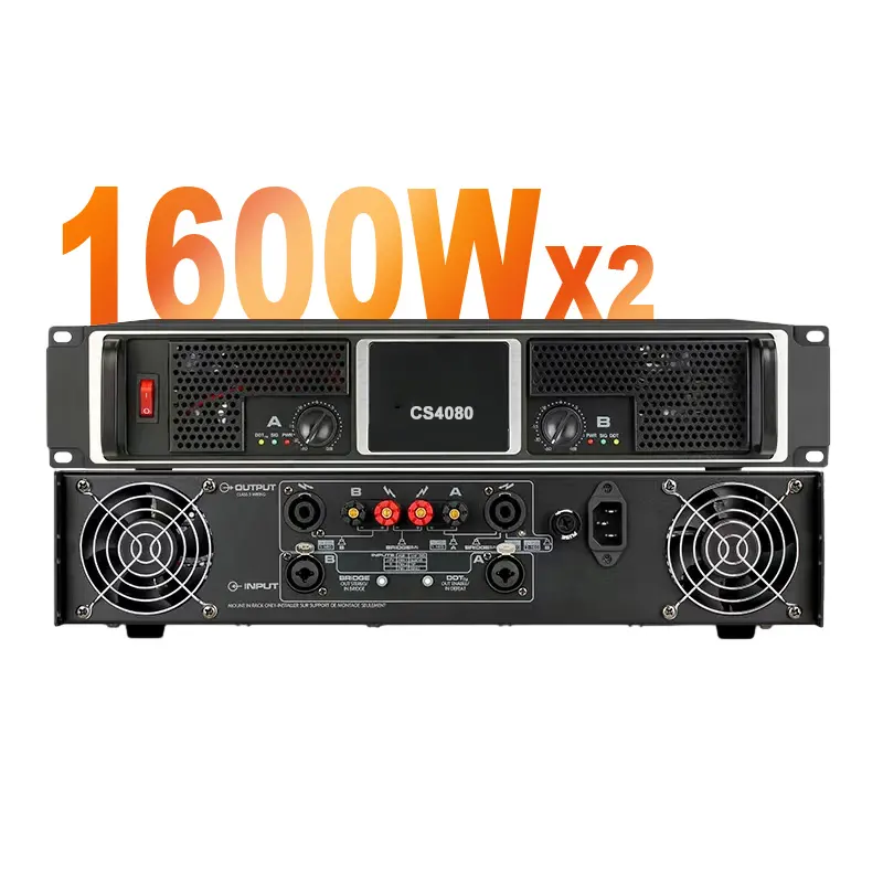 CS3000 500w*2 CS4080 700W*2 professional 2 channel digital power amplifiers power audio 2 channel amplifier