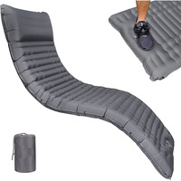 Matelas de camping ultra léger en TPU et nylon, imperméable et durable, avec pompe de gonflage intégrée, matelas gonflable compact pour le camping