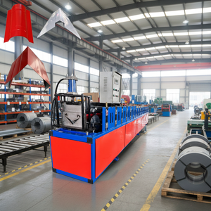 Machine de formage à froid de tuiles de toit à grande vitesse pour la fabrication automatique de capuchons de toit - Product Image 1