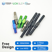 Stud Bolt, Embedded Double-End Thread-Bar Non-Magnetic Screw-Rod GR5 Titanium Alloy for Semiconductor Jig