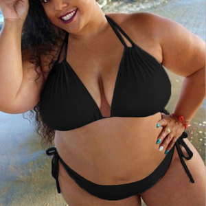 2023 Trong Kho Sexy Chất Lượng Cao Hi Cắt Rắn Màu Sắc Mặc Bikini Phụ Nữ Đơn Giản Hai Mảnh Áo Tắm Đồ Bơi Đồ Bơi Beachwear Bikini - Product Image 3