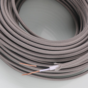 Green Lot kabel rajut anyaman tekstil Retro kawat listrik peringkat 220V antik dengan isolasi nilon padat - Product Image 3