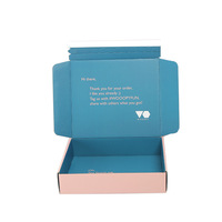 Boîte d'expédition postale personnalisée avec impression de design, boîte pliante en carton ondulé pour l'envoi par avion, emballage en papier pour colis