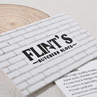 Cartes de visite professionnelles personnalisées avec logo, estampage à chaud or, papier texturé, impression de nom, gaufrage et débossage