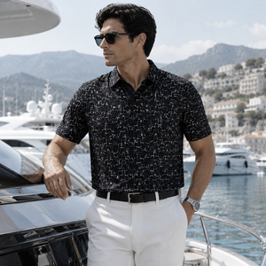 Polo de Golf Negro Personalizado Premium para Hombre, con Estampado, de Alto Rendimiento, Absorbente de Humedad, Marca Privada, Ropa Corporativa para Resorts, OEM - Product Image 1