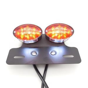 Feu arrière de moto, feu arrière LED double œil avec support, feu arrière de moto double œil de chat LED - Product Image 6