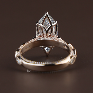 Bague de fiançailles en diamant de laboratoire de qualité supérieure de 4,1 carats pour femmes en argent, or 10 carats, or 14 carats, or 18 carats - Product Image 2