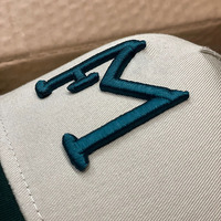 Premium personalizado 3D Puff bordado 2 tonos a Marco Streetwear algodón sarga gorra béisbol Club logo Snapback sombrero para hombres