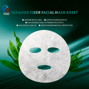 Masque facial en tissu non tissé en fibre d'algues blanches Y115, super hygroscopique, réparation profonde de la peau, matériau de support de masque facial - Product Image 2