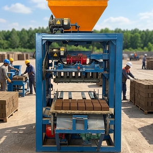เครื่องทำบล็อกคอนกรีตแบบสั่นสะเทือน รุ่น bibo QTJ4-24 เครื่องทำบล็อกกลวงและบล็อกปูพื้น พร้อมมอเตอร์และส่วนประกอบหลัก - Product Image 2