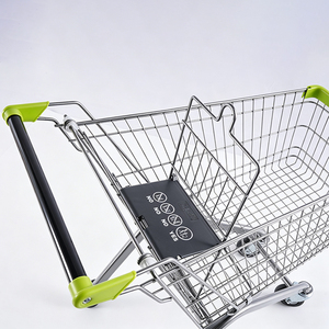 Chariot de courses de style européen en métal, chariot de supermarché multi-capacité pour les épiceries et les centres commerciaux - Product Image 3