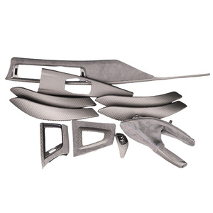 Kit de garnitures intérieures de remplacement en fibre de carbone véritable (10 pièces) pour tableau de bord <span class=keywords><strong>BMW</strong></span> Séries 3 et 4 (F10, F20, F22, F30, F31, F32, F36, F80, F82) - Product Image 4