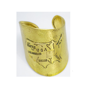 Pulsera de cobre ajustable Holi Gold Maine 2025, de alto acabado, martillada cuadrada, para mujer, joyería, pulsera de peso - Product Image 4