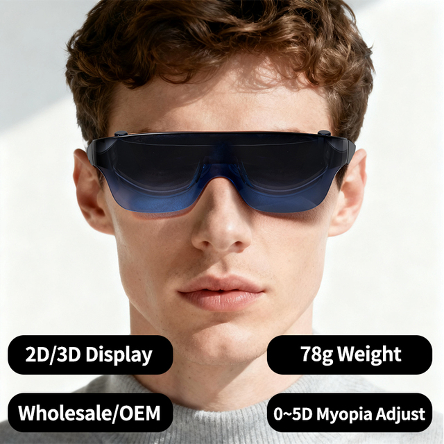 Factory Ar/Xr Glasses 2025 Hybrid Ar-Xr Smart Glasses Qhd Micro-Oled Display Mixed Reality Collaboration Real-Time 3D Mapping