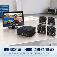 Système de caméra mobile DVR GPS 4G pour camion avec enregistrement 4CH 8CH 12CH, moniteur IPS 7 pouces, vision nocturne, WDR, capteur G et contrôle par application