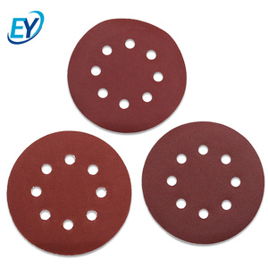 กระดาษทรายทรงกลม8หลุมขนาด125มม. แผ่นขัดกระดาษทรายวงตะขอและห่วง - Product Image 2