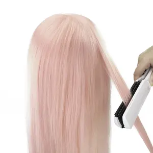 Tête de mannequin en cheveux humains réels <span class=keywords><strong>à</strong></span> 85% pour la formation en coiffure, le coiffage <span class=keywords><strong>professionnel</strong></span>, la cosmétologie, les poupées pour les coiffures - Product Image 4