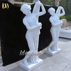 Statue de Déméter grandeur nature en marbre blanc naturel, sculptée à la main, déesse grecque, statue de femme en marbre à vendre - Product Image 4