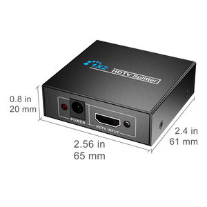 Hochwertiger 1080p HD Metall-HDTV-Splitter 1 Ein- 2 Ausgänge HDTV-Adapter Audio- & Video-Zubehör - Product Image 6