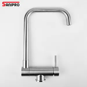 SANIPRO vente chaude en acier inoxydable 360 robinets d'évier de <span class=keywords><strong>cuisine</strong></span> pivotants rabattables <span class=keywords><strong>mitigeur</strong></span> robinet d'eau SUS304 robinets pliables - Product Image 1