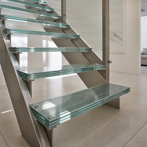Verre trempé stratifié multicouche, verre de sécurité renforcé pour marches d'escalier en spirale, sols en verre et passerelles - Product Image 5