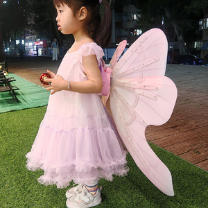 Light Up <b>Butterfly</b> <b>Wings</b> <b>For</b> <b>Kids</b> Colorful Led <b>Wings</b> Toy Outdoor Play Unisex Plastic 5 To 7 Years - Product Image 4