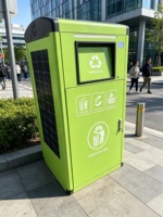 Poubelle intelligente à compactage automatique alimentée par énergie solaire de haute qualité – Poubelles intelligentes pour les écoles, les communautés et les rues