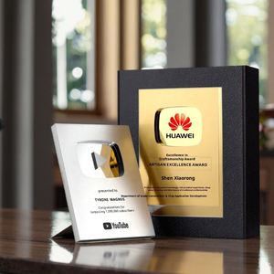 Certificado de Honor Placa conmemorativa de alto grado Metal Ecológico Grabado UV Impreso Tarjeta de autorización Empresa <span class=keywords><strong>Agente</strong></span> de unión - Product Image 1