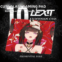 Tigerwings Dragon Warrior Anime Series Fabric Gaming Mouse Mat Anti-Fray Stitched Edges Permukaan Tahan Air Alas Karet Anti-Selip