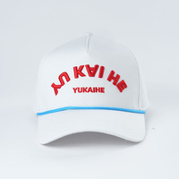 Op Maat Gemaakte 5 Panel Katoenen Baseballpet Gestructureerde Caps Met Geborduurd Logo-Ontwerp Met Fruitdot-Patroon Stijlvol Geruit Patroon
