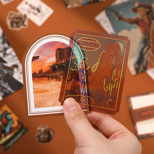 Mỹ Tây thẩm mỹ sổ lưu niệm Hộp Quà Tặng-simno Vintage A6 lưới máy tính xách tay + cao bồi dán & Washi Băng - Product Image 5