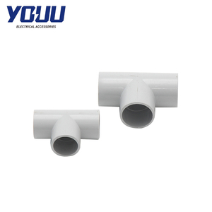 Tuu ad alta richiesta Conduit elettrico solido t-shirt raccordo senza veleno di plastica boccola di saldatura liscia testa di esportazione prodotti in scatola colata - Product Image 2