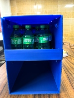 Bacs de tri empilables personnalisés en plastique ondulé PP, bacs de stockage de pièces à ouverture frontale, organisateur d'entrepôt, boîte de rangement pliable