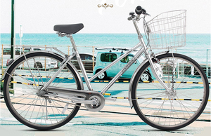 ASD Nova Venda Quente de 26 Polegadas Básica Única Velocidade Branca Cidade Urbana Bicicleta Retro Senhora Adulto Bicicleta - Product Image 4