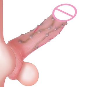 ถุงยางอนามัยแบบมีร่อง SXXY สำหรับกระตุ้นช่องคลอดและทวารหนัก ของเล่นเซ็กส์สำหรับคู่รัก ปลอกหุ้มอวัยวะเพศชาย - Product Image 1