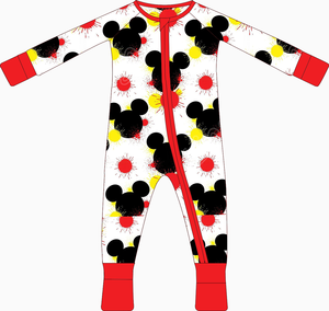 Pakaian Bayi Baru Lahir Grosir RTS untuk Anak Laki-laki dan Perempuan, Pakaian Bayi Bambu Kustom, Romper Bayi Kasual Dua Arah, Piyama Bambu Lengan Panjang untuk Anak-anak - Product Image 1