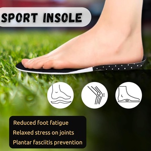 Semelles de chaussures de sport pour hommes et femmes, absorption des chocs, soutien naturel de la voûte plantaire, coussinets de chaussures en caoutchouc de <span class=keywords><strong>silicone</strong></span>, ventilation - Product Image 3