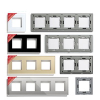 Mvava Knx Rohs 1/2/3/4 Gang européen Zigbee Tuya Smart Wifi Touch Interrupteur mural et prise On-Off Interrupteur mural d'alimentation