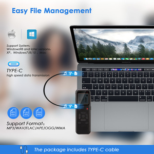 Thời gian dài ghi âm kỹ thuật số ghi âm 72GB Flash <span class=keywords><strong>AAA</strong></span> pin Powered WAV MP3 định dạng âm thanh cho âm thanh & cuộc họp - Product Image 4