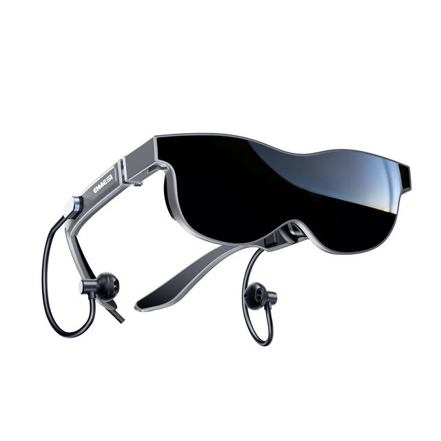 ENMESI V60 AR Glasses 70 Degrees FOV 1080P HMD USB-C Plug & Play Lightweight 3D Smart Headset for Travel Work