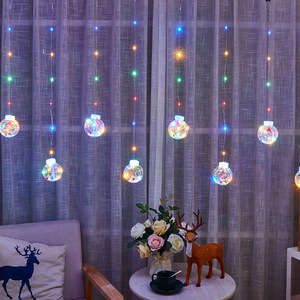 Fábrica al por mayor <span class=keywords><strong>Navidad</strong></span> LED cobre cortina <span class=keywords><strong>luces</strong></span> nuevo estilo cadena deseo bola <span class=keywords><strong>luces</strong></span> decorativas impermeable transfronterizo - Product Image 2