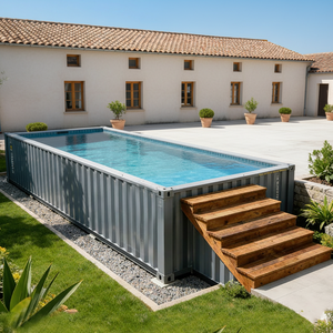 <span class=keywords><strong>Piscine</strong></span> extérieure en fibre de verre sur structure en acier de 20 pieds ou 40 pieds, avec spa chauffant et accessoires pour <span class=keywords><strong>piscine</strong></span> conteneur - Product Image 6