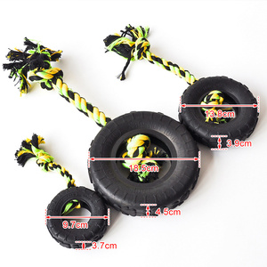 Gomma durevole Anti-morso S <span class=keywords><strong>M</strong></span> L pneumatico giocattolo da masticare giocattolo da addestramento per cani resistente ai morsi Interact <span class=keywords><strong>Toy</strong></span> per cucciolo di taglia grande - Product Image 4