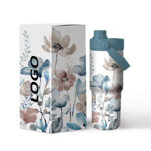 Houroffer Custom 22 Oz Water Bottle with Handle and Straw Coffee <b>Travel</b> <b>Mug</b> Spill Proof Leak Proof Tumbler Gifts for Women - Product Image 1