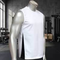 Débardeur athlétique à séchage rapide pour hommes, tricoté, sportif, avec logo personnalisé, pour la gym, 100 % polyester, respirant, vêtements de sport