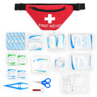 Sac de ceinture de premiers soins à bandoulière personnalisé pour petits pompiers, sac banane médical