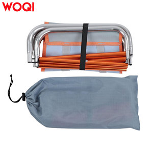 WOQI Modern Iron Small Folding <strong>Stool</strong> Travel Chair <strong>Fold</strong> <strong>up</strong> Lightweight Camping Outdoor Furniture Portable - Product Image 6