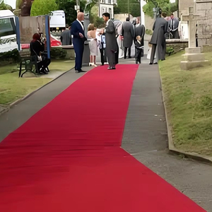 Venta al por mayor Eventos Alfombra Lisa Evento de exposición Alfombra DE BODA roja Alfombra con para exposición Alfombra de exposición - Product Image 1