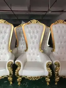 Hôtel Luxe Louis Président king en bois chaise royale