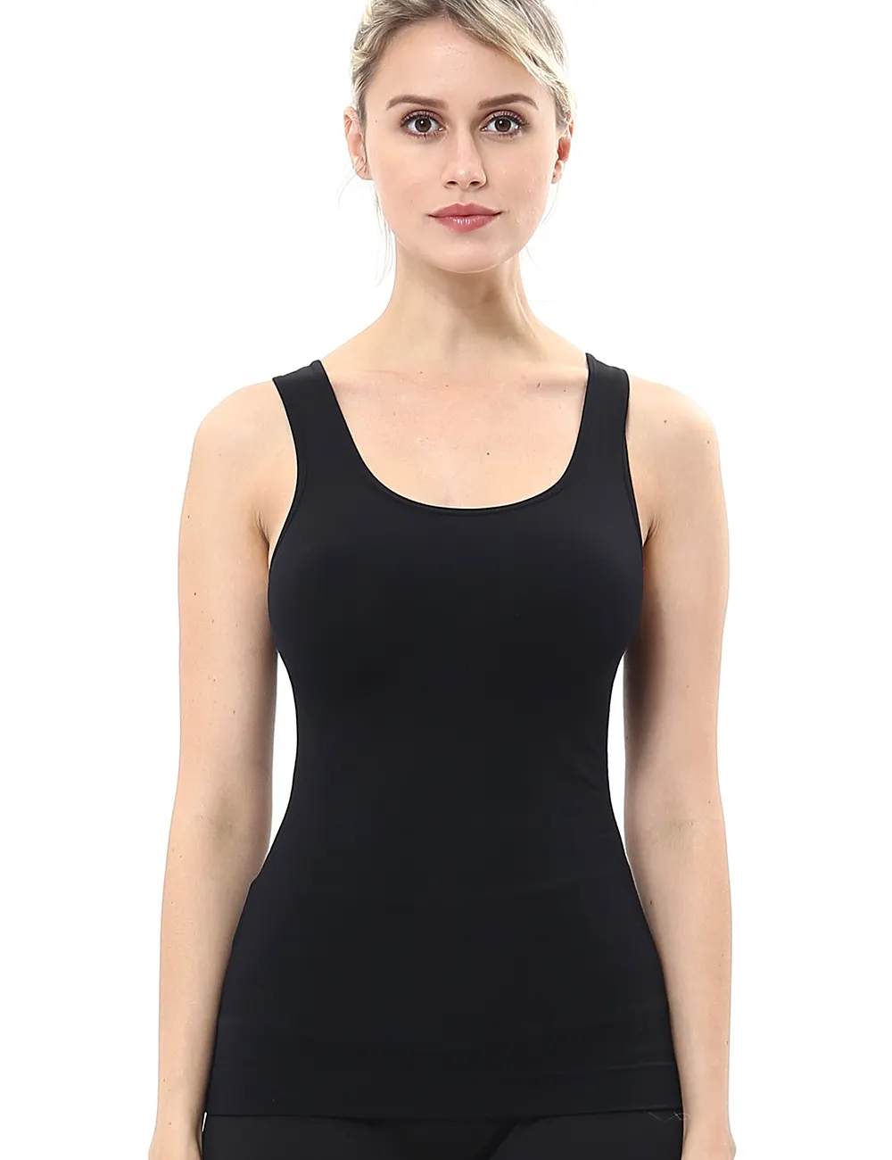 Tank Tops for Women, Black Cami Shaper Compression Body Shapewear Slim Firm Tummy Control Camisole